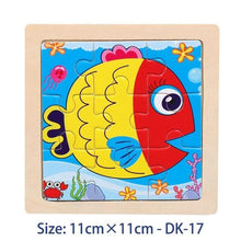 Load image into Gallery viewer, 38 Style Cartoon Wooden Puzzle Children Animal/ Vehicle Toy For 2-6 Year Baby Early Educational Toys for Kids