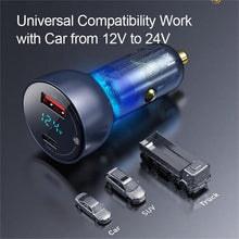将图片加载到图库查看器,65W USB Car Charger Quick Charge QC4.0 QC3.0 Type C PD Fast Car Charging Portable Charger