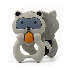 Load image into Gallery viewer, 2pcs Cartoon Baby Teether Animal Silicone Teether Raccoon Elephant Koala Giraffe Baby Teething Toys Accessories Perfect Toy For Kids