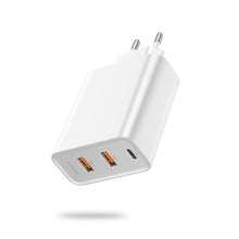 Load image into Gallery viewer, 3 Ports USB Fast Charger 60W Support Quick Charge Type-C PD Charger QC 4.0 3.0 Phone Charger