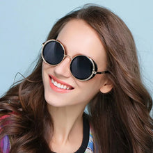 Load image into Gallery viewer, SHAUNA Vintage Women Steampunk Retro Coating Men Round Sunglasses Brand Designer Punk Sun Glasses UV400