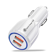 将图片加载到图库查看器,NEW 30W 3A Car Charger Quick Charge 3.0 4.0 Universal 3 USB Port Fast Charging Adapter For Car