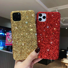 Load image into Gallery viewer, Luxurious Glitter Case For iPhone 11 Pro XS Max Case Cover For iPhone 6 7 8 Plus 11Pro Max 13 Pro Max Ultra Thin Sparkle Diamond Full Body Protective Edges Precise Fit Dustproof Anti Fingerprint Scratch-Resistant Phone Cover