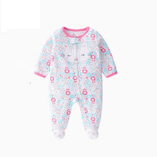 Load image into Gallery viewer, Modern Cartoon Unicorn Baby Girl Jumpsuit Footies Romper For Newborn Boy and Girls In Trend Design