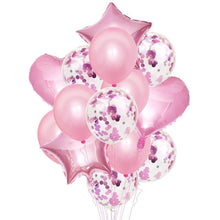 将图片加载到图库查看器,14Pcs Multi Confetti Balloons For Happy Birthday Party Balloons In Several Luxury Variant Helium Ballons For Celebrations for Boy Girls and Babies party