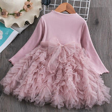 将图片加载到图库查看器,Modern Winter Flower Long Sleeve Smash Cake Baby Girls Dress For 1-5 Year Little Princess