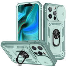 Load image into Gallery viewer, Multifunctional Heavy Duty Front and Back Full Body Shockproof Bumper Protection Cover Case For iPhone 13 12 11 Pro Max X Max 8 Plus Case Heavy Duty with Camera Rotate Kickstand Sturdy Shockproof Cover