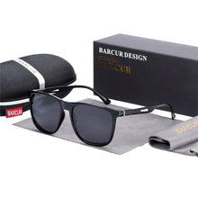 Load image into Gallery viewer, Square High Quality Titanium Sunglasses for Men Polarized Sunglasses With Mirror Gradient Glasses Titanium TR90 Frame Oculos De Sol gafas and UV400 Protection