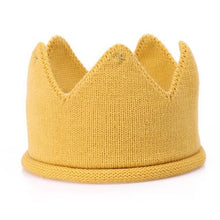 将图片加载到图库查看器,Modern Luxury New Trend Baby Hat Girls and Boys Crown Knitted Cap Toddler Empty Top Hats Newborn Design Woolen Yarn Bonnet For Kids