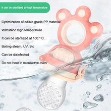 将图片加载到图库查看器,Modern Rotary Seal Non Slip Home Safe Baby Fruit Feeder Pacifier Fresh Food Bite Bag Soft Silicone Teething Toy For baby and Kids