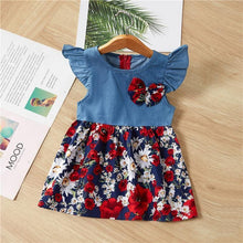 Load image into Gallery viewer, Baby Summer New Children Female Cotton A-Line Dress Kids Clothes Floral Princess Tutu Dresses For Girls