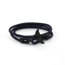 将图片加载到图库查看器,Whale Tail Anchor Bracelets Men And Women Charm Nautical Survival Rope Chain Bracelet Male Wrap Metal Hooks Fashion Gift