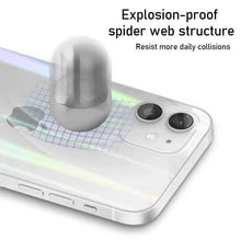 Load image into Gallery viewer, Gradient Laser Aurora Hydrogel Film For iPhone 13 11 12 Pro Max Mini X XS XR 7 8 Plus SE 2 Screen Protector Soft Full Back Cover Thin Scratch Resistant Back Screen Guard for Iphone