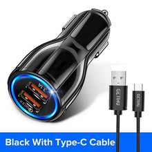 Load image into Gallery viewer, Car LED 18W 3.1A Charger Dual USB Fast Charging QC Phone Charger Adapter Cars Gadgets