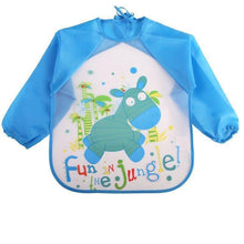 将图片加载到图库查看器,Modern Luxury NEW Baby Cute Cartoon Waterproof Long Sleeve Apron Baby Feeding Bib for Children Baby and Kids
