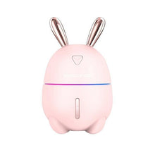 Load image into Gallery viewer, 300ML Mini Air Humidifier Cute Rabbit USB Aroma Essential Oil Diffuser Colorful Night Light Car Office Mist Maker