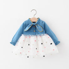 将图片加载到图库查看器,Modern Retro Baby Girls Dresses For Baby Princess Dress Infant 1st Year Birthday Party Dress Newborn Baby Clothes