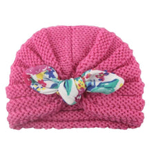将图片加载到图库查看器,New Handmade Cotton Girl Hat Autumn Winter Baby Boy Girl Hat Colorful Bow Elastic Cute Baby Turban In Elegant Design