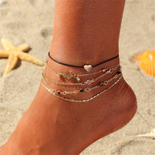 将图片加载到图库查看器,Luxury Bohemian Star Shell Ankle Bracelet Foot Jewelry Brecelet Simple Shell Anklets for Women Summer Style