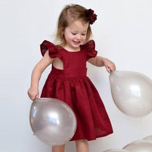 Load image into Gallery viewer, Modern colorful Floral Design Girl Princess Strapless Girls Dresses Summer Dress For Birthday And All Occasion