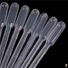 Load image into Gallery viewer, 20PCS 3ml Disposable safe Plastic Eye Dropper Transfer Graduated Pipettes Practical Transparent Pipettes Educational Supplies
