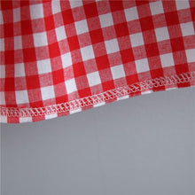 将图片加载到图库查看器,Print Plaid Bow Summer Princess Party Dress Infant Newborn Baby Dress+Hat 2pcs Kids Clothing Set
