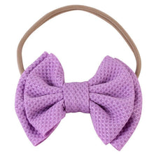 Load image into Gallery viewer, Luxury Cute Baby Girl Headband Ribbon Elastic Rope Big Bow Hair Band Candy Color Pony Tail Ties Ropes For Girls