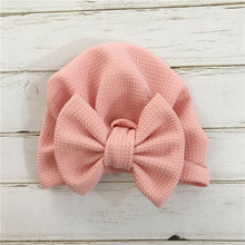 Load image into Gallery viewer, Elegant Winter Autumn Baby Girls Hat Big Bow Cotton Wool Knitted Thick Warm Baby Hat For Girls