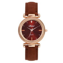 将图片加载到图库查看器,Women Watch Rhinestone Fashion Exquisite Women Leather Casual Watch Luxury Analog Quartz Crystal Wristwatch Bracelet Watch For Women and Girls