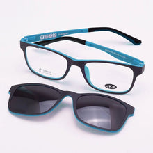 Load image into Gallery viewer, Glasses Frame For Women With Magnet Polarized Clip Sunglasses Ultem Glasses Full Rim Prescription Eyeglasses Uv400 Soft Temples