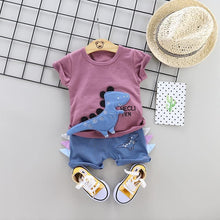 Load image into Gallery viewer, Fashion Infant Clothing Set for Boys and Girls Cute Summer Casual Clothes Set Top+Shorts Kids Clothes Summer Edition T shirt and Pants Set