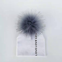 将图片加载到图库查看器,Newborn Kids Cotton Hats Cap With Pom Children's Hat Boy Accessories Toddler Caps