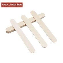 将图片加载到图库查看器,50pc 100pcs/lot Disposable Wooden Waxing Wax Tongue Depressors Sterilized Individually Paper Packing Tattoo Accessories Supplies