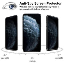 Load image into Gallery viewer, 2Pcs Private Tempered Glass for iPhone 13 12 11 Pro Max 12Mini XS XR SE2020 Anti-Spy Screen Protectors for iPhone 8 7 6 Plus 9H Tempered Glass Film Touch Sensitive Scratchproof Screen Protector