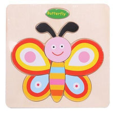 将图片加载到图库查看器,Baby Toys Wooden 3D Puzzle Cartoon Animal Intelligence Kids Educational Brain Teaser Children Tangram Shapes Learning