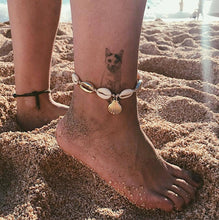 将图片加载到图库查看器,Luxury Bohemian Star Shell Ankle Bracelet Foot Jewelry Brecelet Simple Shell Anklets for Women Summer Style