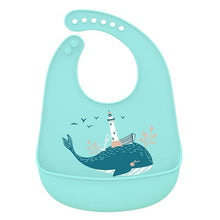 将图片加载到图库查看器,Silicone Baby Bibs waterproof Baby Saliva Towel Animal Adjustable Cloths Bandana Soft Feeding Cartoon Bib For Kids