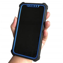 将图片加载到图库查看器,Heavy Duty Shockproof Phone Case For iPhone 14 13 12 Soft Transparent Back Cover Full-Body Clear Bumper Case with Built-in Screen Protector For iPhone