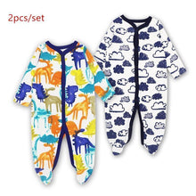 将图片加载到图库查看器,3pcs Set Baby Romper Newborn Sleep suit Flower Baby Rompers Infant Baby Clothes Long Sleeve Newborn Jumpsuits Pajamas for Kids