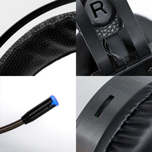 Load image into Gallery viewer, Luxury Gaming Headset with Microphone 3.5mm Wired Earphone Surround Sound Game Headphone for PC Gamer Computer Laptop Xbox