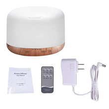 Load image into Gallery viewer, Air Humidifier Essential oil diffuser 300ML 500ML Ultrasonic Cool Mist Maker Fogger Humidifier LED Lamp Aroma Diffuser Electric Aromatherapy Diffuser umidifier Aroma Essential Oil Diffuser with 4 Timers 2 Misting Modes Waterless Auto Off
