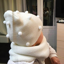 将图片加载到图库查看器,Baby Winter Autumn Warm Knit Hat For Girls Boys Solid Color For Baby and Kids