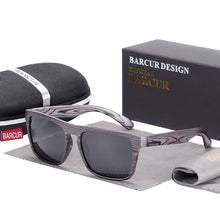 将图片加载到图库查看器,Luxury Polarized Imitation Wood Sunglasses for Men and Women Retro Sunglasses Fashion Retro Style Oculos de sol