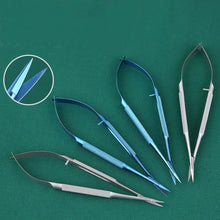 Load image into Gallery viewer, Ophthalmology Fine Corneal Scissors Open Eye Corner Surgical Microsurgical Scissors Stainless Steel Venus Straight Curved Scisso