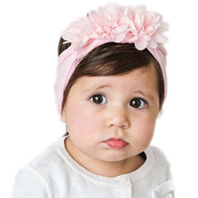 Load image into Gallery viewer, Baby Bows headbands Turban Kids Artificial Floral Elastic Toddler Solid Headband Hair Band Bow For Girls