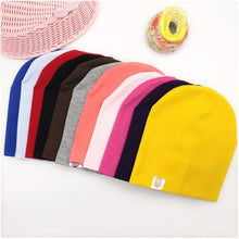 Load image into Gallery viewer, Baby Street Dance Hip Hop Hat Cotton Toddler Hat for Boys and Girls Cap Winter Warm Solid Color Children Hat In Modern Design