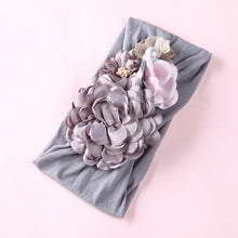 将图片加载到图库查看器,Handmade Flower Baby Headbands For Newborn Girls Nylon Elastic Hair Bands Headwear For Baby Girls