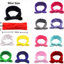 Load image into Gallery viewer, Baby Solid Bowknot Hairband Cute Soft Head Elastic Headband Princess Cute Headband Headwear Hair Accessories For Girls