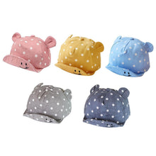 Load image into Gallery viewer, Modern Children Cute Sun Hat Polka Dot Baby Hat Girl Boy Sun Hat With Ears Baseball Cap For Boys Kids