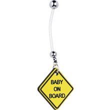 Load image into Gallery viewer, Baby on Board Pregnant Belly Ring